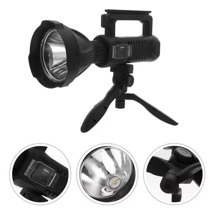 Senter Sorot Super Bright Big Lamp Led Xhp50 1000 Lumens Usb Rechargeable With Mini Tripod