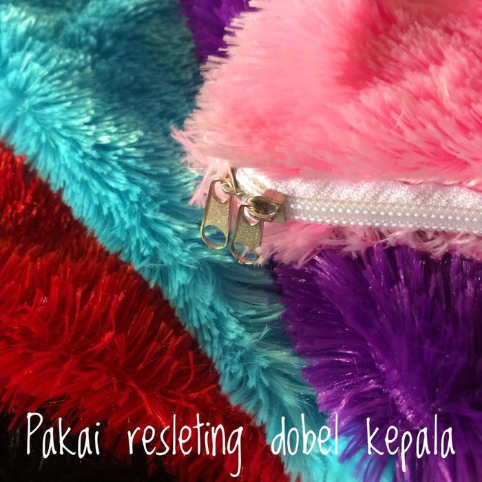 Sarung Bantal Cinta Panjang 100X50 Bulu Rasfur