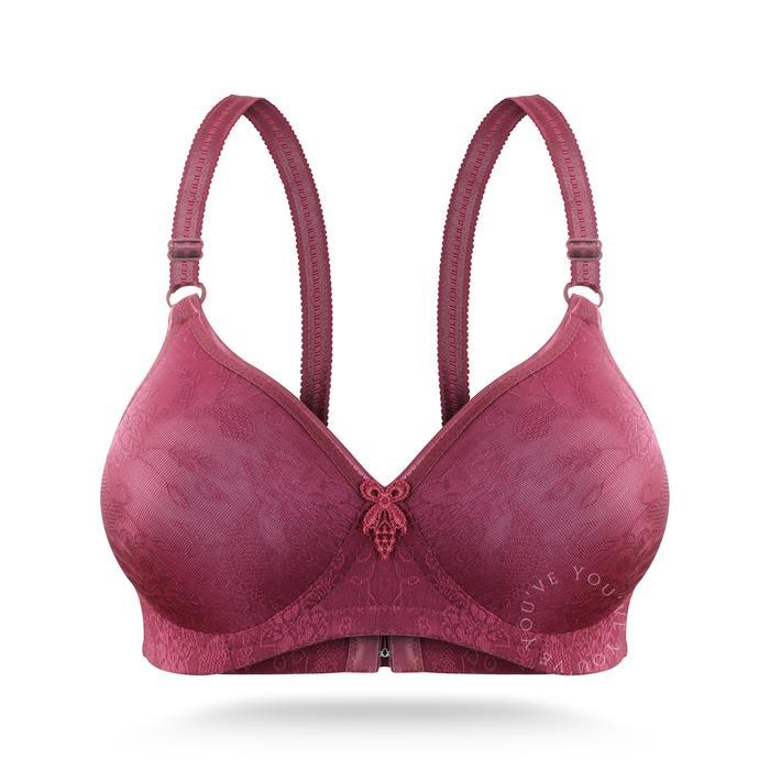 Tally - Bh Bra Wanita Bh Tanpa Kawat Busa Sedang Motif Bunga Timbul 100127
