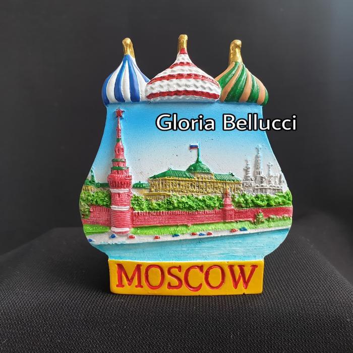 Souvenir Moscow Russia Magnet Kulkas Mockba Rusia Moskow