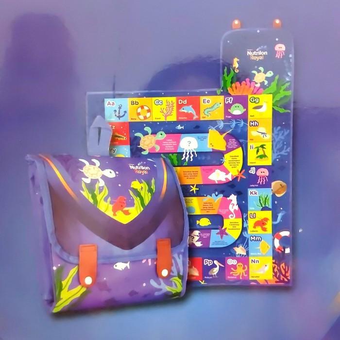 Nutrilon Royal Activity Mat Playmat Bayi Alas Bermain Ular Tangga 61X100Cm Mudah Dilipat Tas Ramah
