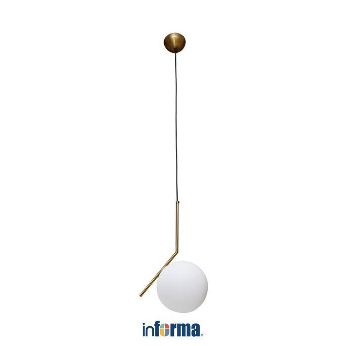 Informa Kasia Lampu Gantung Hias - Gold Lampu Gantung Bola Penerangan Ruangan Dekorasi Gantung Lampu