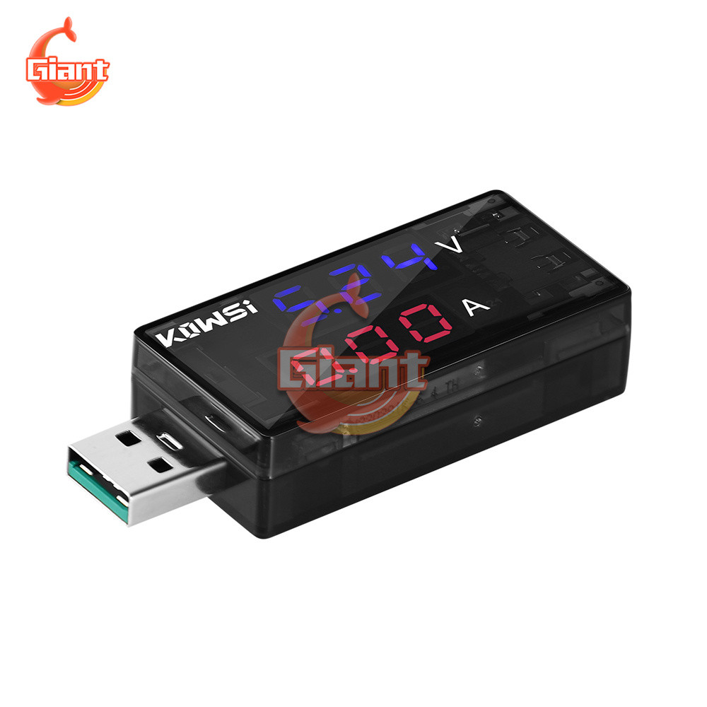 Voltage Ammeter 4-30V 0-6.5A Support 120W Super Fast Charge USB Tester Charger LED On-screen Display