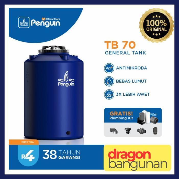 Tangki Air Penguin TB 70 / Toren Air Penguin 650 Liter / Tandon Air - Biru