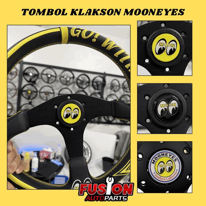 TOMBOL KLAKSON STIR MOONEYES MOBIL UNIVERSAL KALCER HORN BUTTON MOONEYES TERBAIK