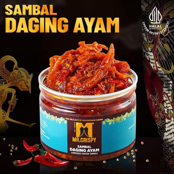Sambal Daging Bebek/Ayam/Sapi/Sambel Mr.Crispy Pasti Promo