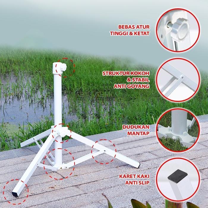 besar Kaki Tripod Utk Payung 180CM,200CM,220CM,240CM Penyangga Dudukan Payung Tenda Taman Pantai
