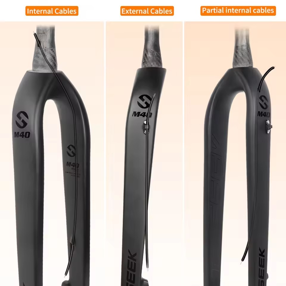 TOSEEK Carbon MTB Fork 27.5 29 Boost Mountain Bike Fork 15*100MM 15*110MM Internal Wiring MTB