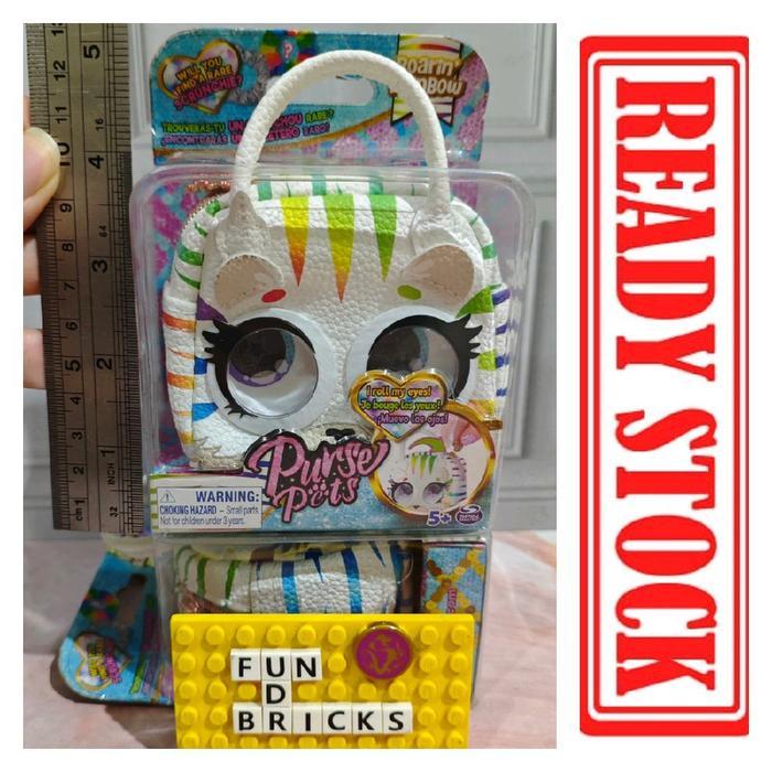 Purse Pets Micro Roarin Rainbow Mainan Miniatur