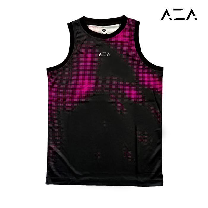 AZA Court Halftone Basketball Jersey - Jersey Olahraga Basket Dryfit Unisex