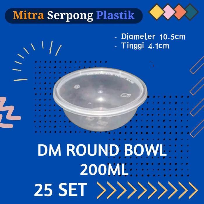 Thinwall Bowl 200Ml Isi 25Set Merk Oti/Dm/Libra/Kcs