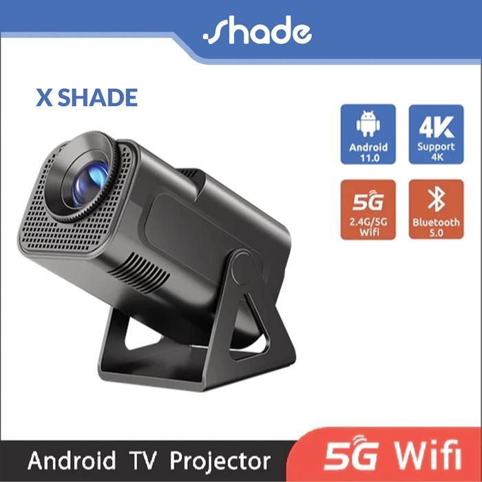 SHADE X Shade New Portable Projector Native 720P 4K HD Projector Auto Keystone 10000 Lumens Support