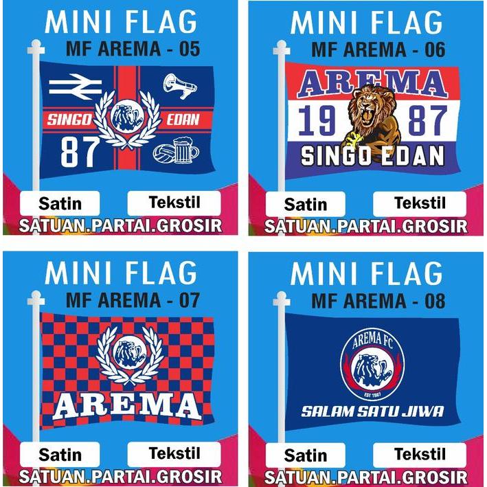 Cetak Bendera Printing Motif AREMA/Bendera Organisasi Sepak Bola AREMA