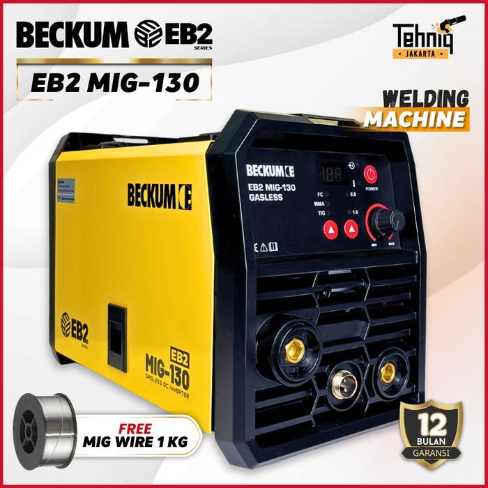 Beckum EB2 MIG 130 Mesin Las Listrik / Travo Las EB2 MIG 130 Gasless / Inverter Beckum EB2 MIG-130A