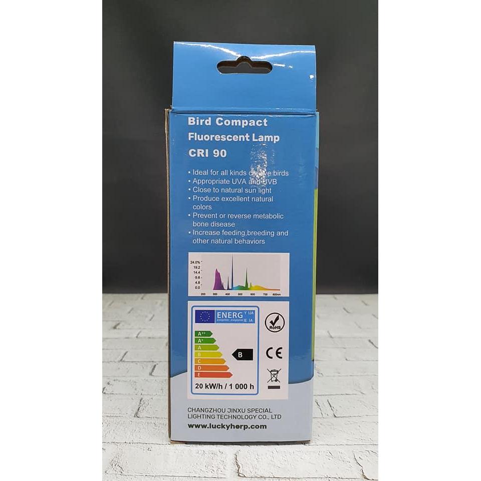 Lampu Uvb 20 Watt 2,5%Uvb Untuk Burung Lampu Uv Untuk Burung Diskon Sale