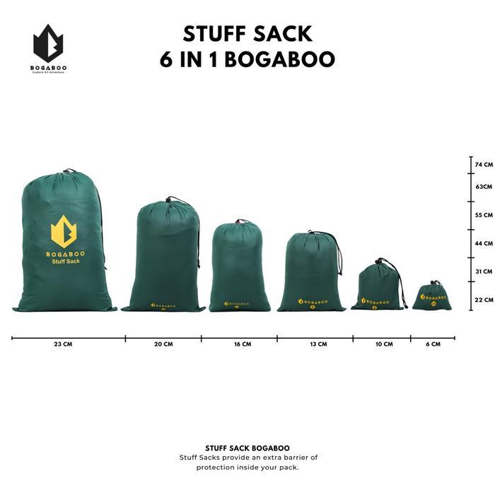 Eiger Summitadventure - Tas Serut Stuff Sack 6 In 1 - Tempat Sleeping Bag - Kantong Flysheet -