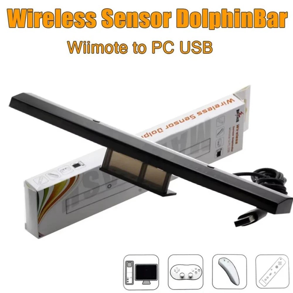 Terbatas For MayFlash Wireless Sensor Dolphin Bar for Wii Remote Plus Controller To for Windows PC B
