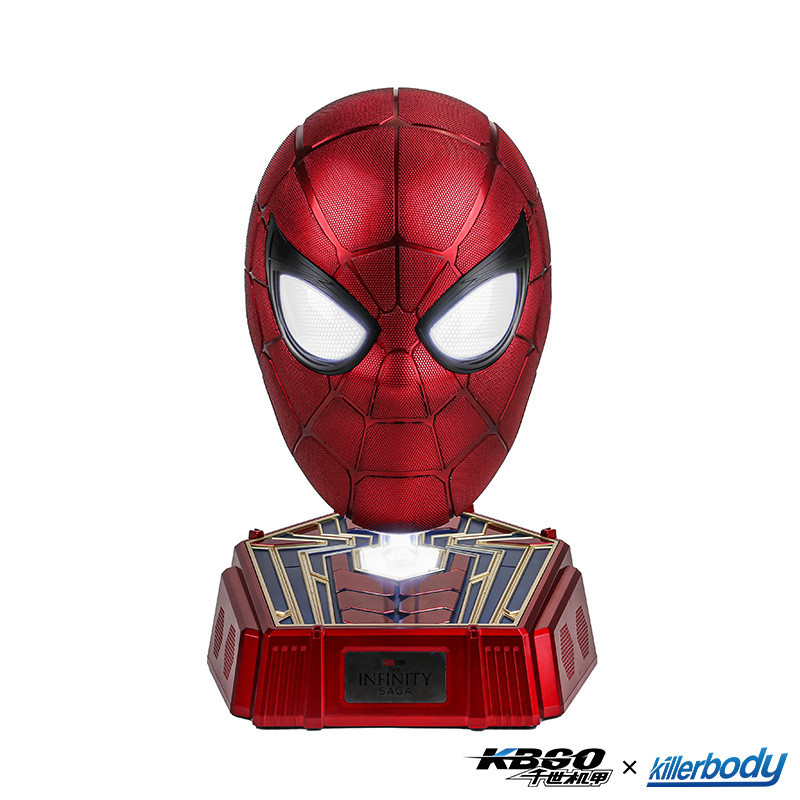 Killerbody Marvel 1: 1 Collectible Iron Spider Wearable Helmet And The Bluetooth Speaker Base