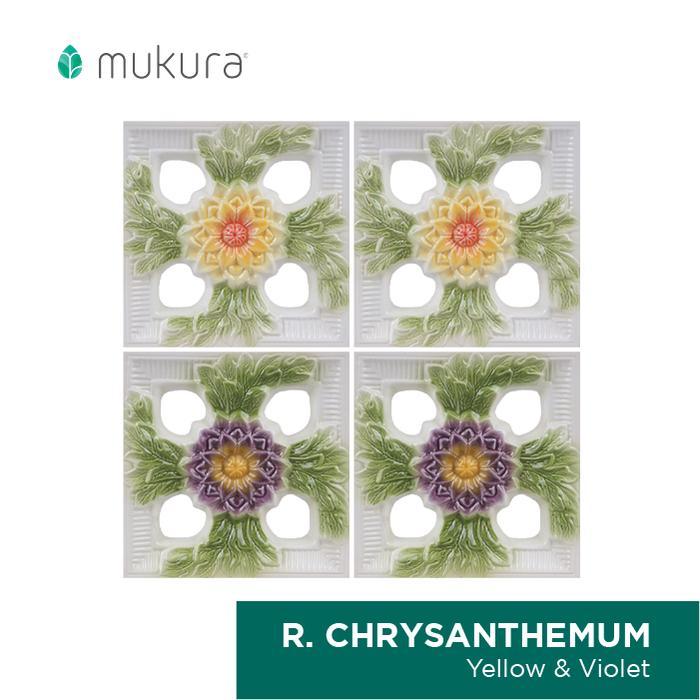 Roster Keramik Mukura / Lubang Angin / Loster Crysanthenum 30x30cm Bahan Granit