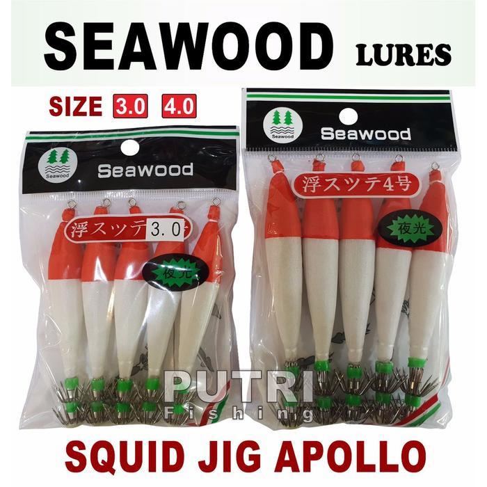 KENZI SEAWOOD Squid Jig Apollo LURES Umpan Cumi - Ukuran 4.0