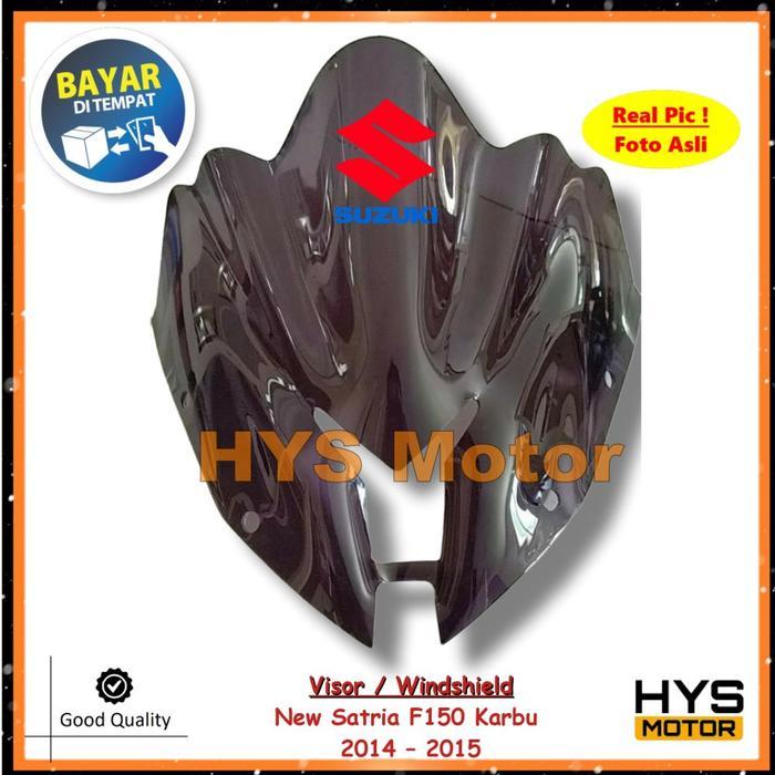 VISOR VARIASI NEW SATRIA FU F150 KARBU TAHUN 2014 - 2015 - WINDSHIELD TRANSFORMER BAHAN ACRYLIC
