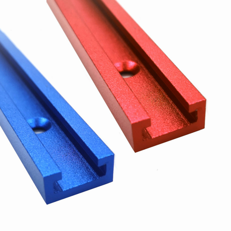 Aluminium Alloy T-track, Woodworking Chute Rail,19x9.5mm T Track T-slot Miter Track Jig T Screw Fixt