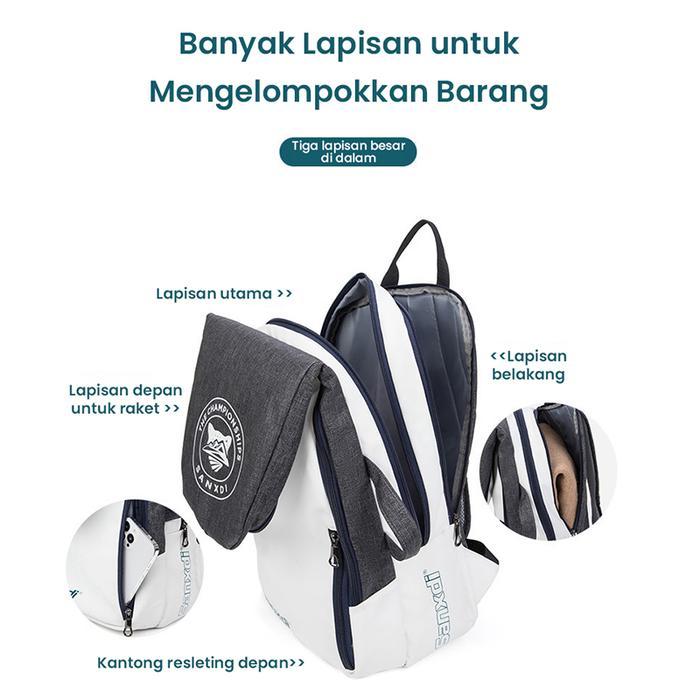 Backpack Bulutangkis Badminton Tennis / Ransel Raket Multifungsi Tas Ransel /Tas Ransel Badminton