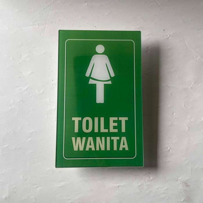 Papan Akrilik Toilet Wanita 3, Papan Nama Toilet, Nama Ruang