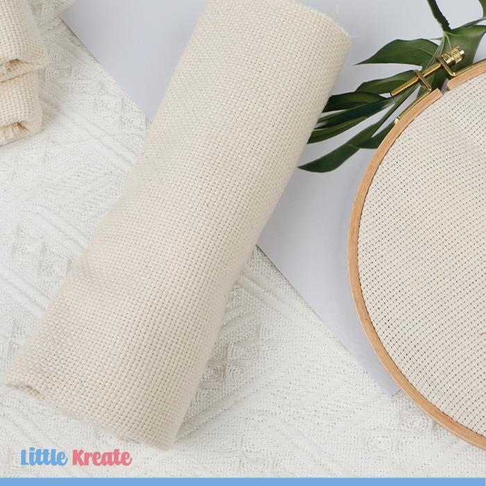 TERBARU Kain Punch Needle Embroidery / Monk Cloth Fabric / Kain Monk Sulam BISA GOSEND