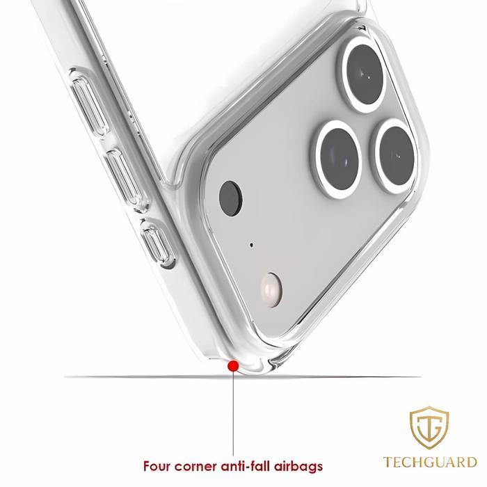 jaw Case iPhone 17 Pro / Promax / Air - Clear Magsafe Premium Anti Kuning & Anti bentur Casing
