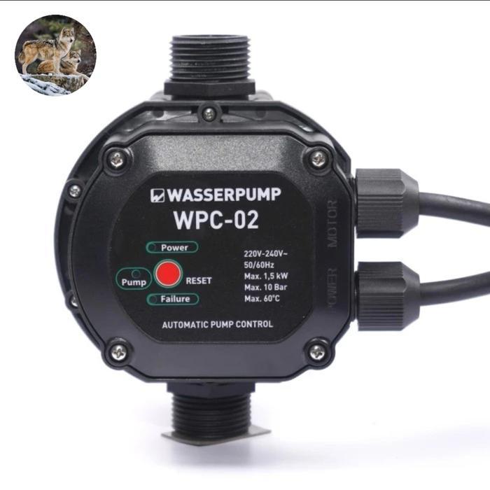 WASSER WPC-02 OTOMATIS KONTROL POMPA BUAT POMPA PENDORONG TOREN TIDAK CETAK CETEK JETPAM SENSOR AIR