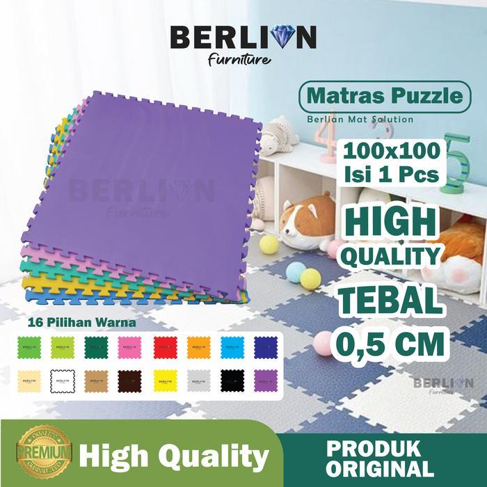 Matras Puzzle 100X100 Tbl 0,5 Cm Isi 1 Pcs / Alas Lantai / Playmat