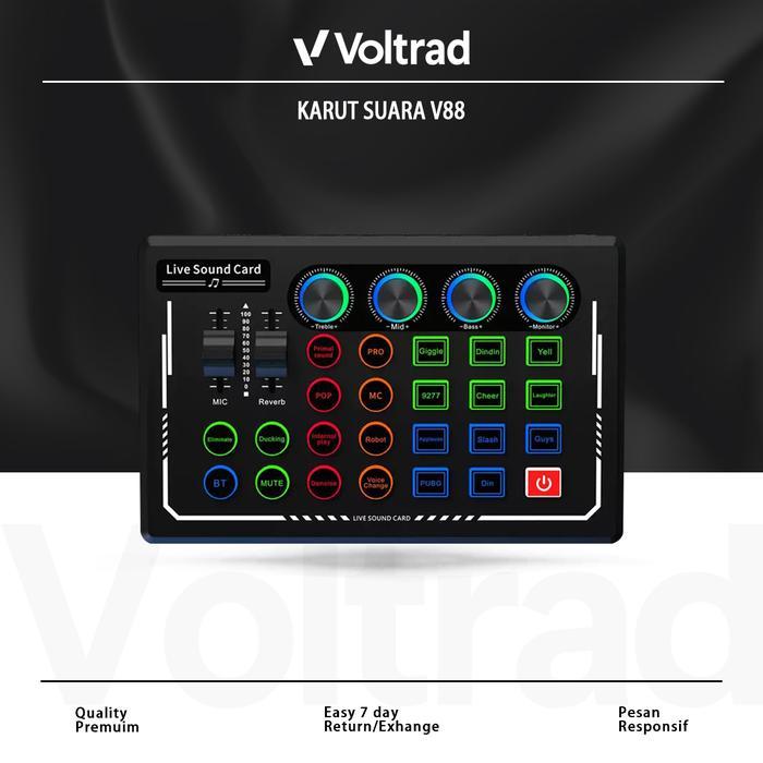 LIVE SOUND CARD AUDIO MIXER PODCAST,SOUND EFFECTS BOARD FOR MICROPHONE SOUND CARD V80 DAN V88 MURAH