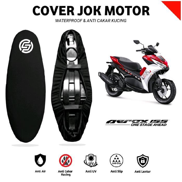 SARUNG JOK MOTOR AEROX 150 AEROX 155 COVER JOK MOTORCYCLE WATERPROOF & ANTI CAKAR KUCING READY STOCK