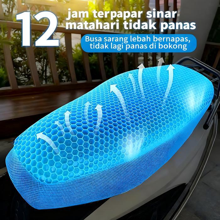 Bantalan jok gel untuk motor Bantalan Duduk , tetap sejuk di Musim Panas Bantal Kursi Motor Gel