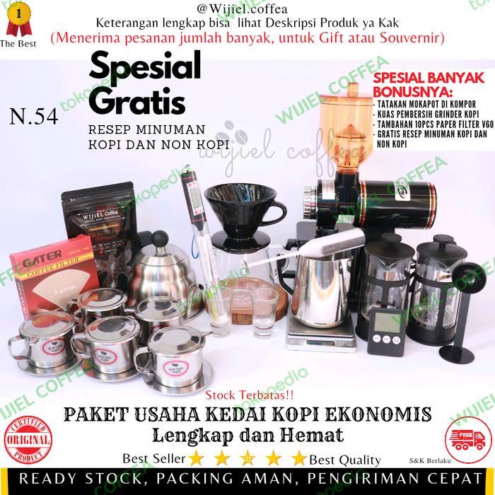 paket usaha - paket alat kedai kopi - alat kopi lengkap - v60 - kopi - set alat kopi - grinder kopi