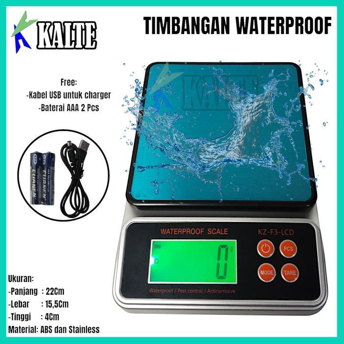 Timbangan Dapur Digital Tahan Air 5kg/0,5gram 10kg/1gram Timbangan Kue 10kg / Timbangan Waterproof,