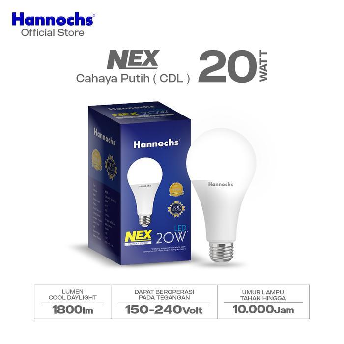 Hannochs Lampu Bohlam LED NEX 20W Paket isi 3pcs