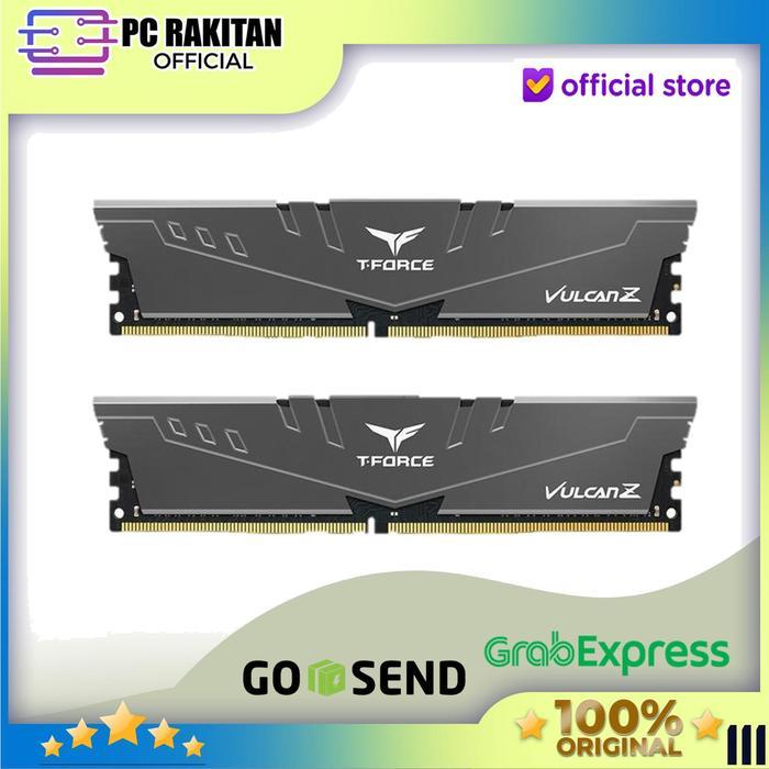 TEAM T-FORCE VULCAN Z RAM LONGDIMM DDR4 16GB (8GBX2) 3200MHZ GRAY