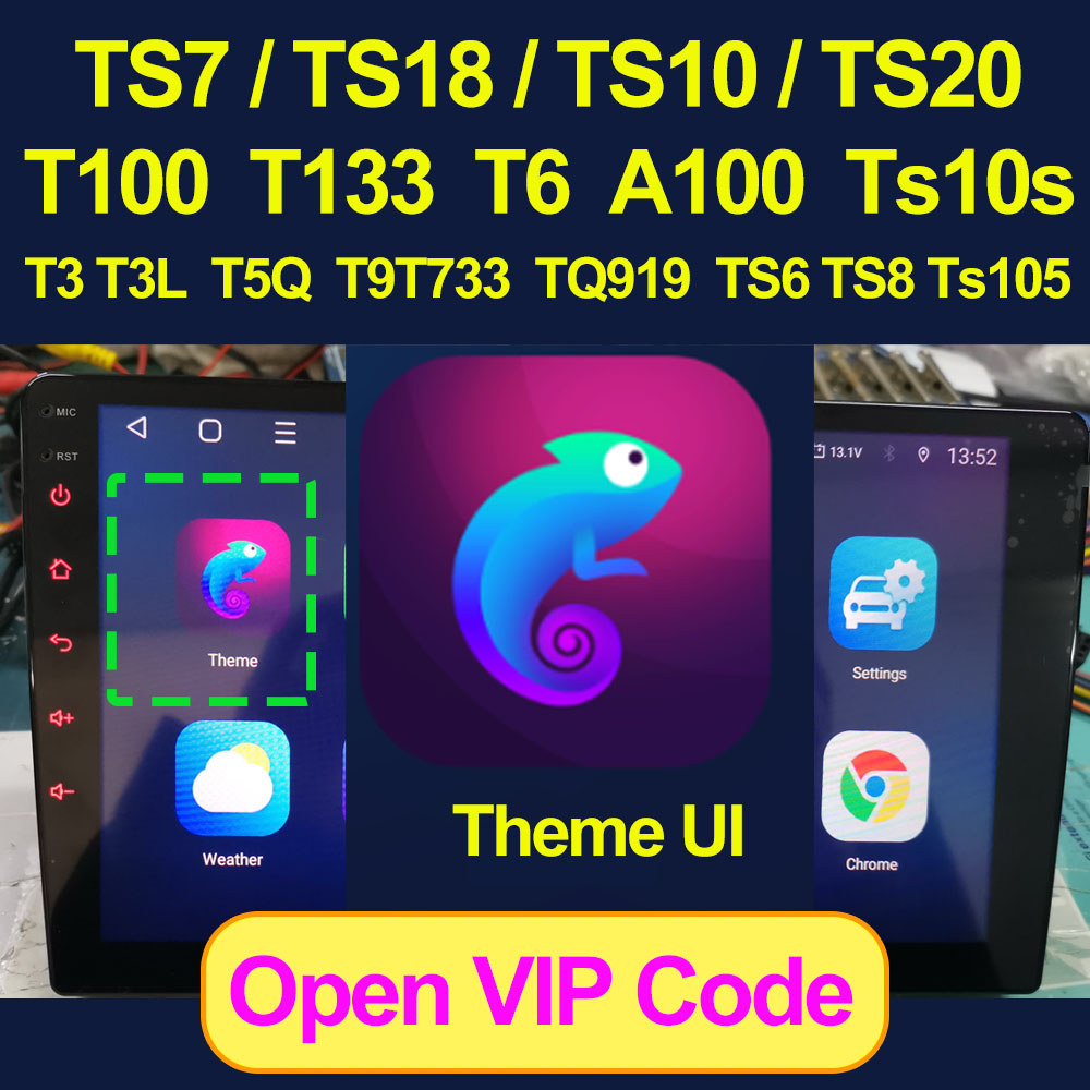 Theme UI Code For Toparea Car Android for Topway TS7 TS18 TS10 TS10S TS20 T100 T133 T6 A100 T733
