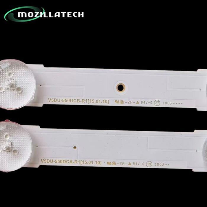 Backlight TV LED Samsung UA55MU6100K UA55MU6300K UA55MU7000K UA55MU8000K Original 12PCS Putih Sejuk