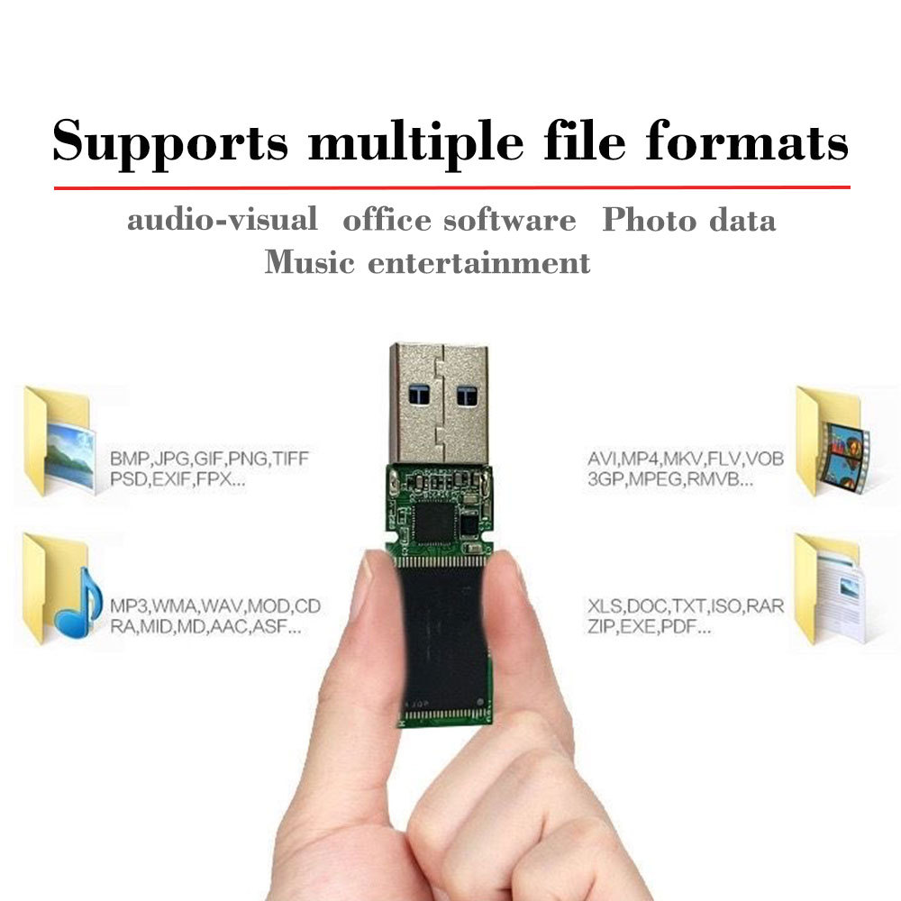 10-100pcs USB chip stick memory flash 4GB 8GB 16GB 32GB 64GB 128GB USB 2.0 short board U disk chip