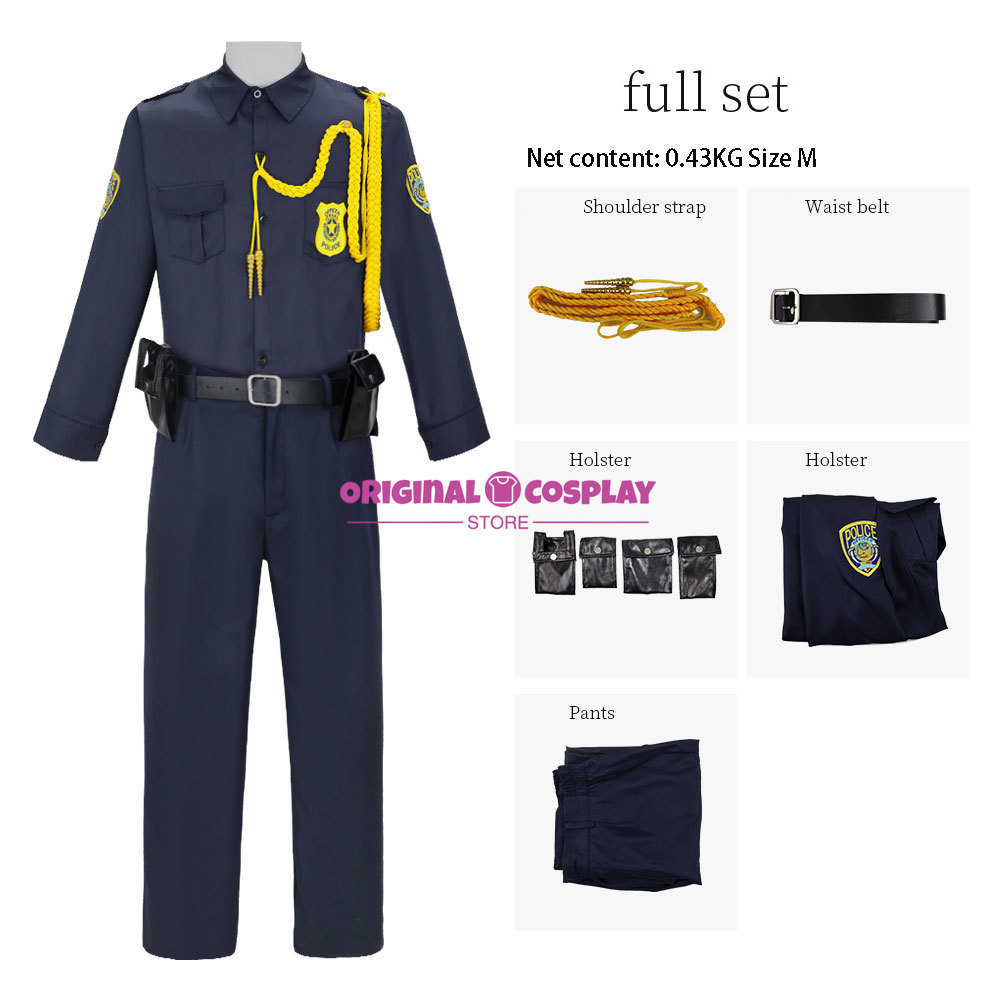 Zootopia Cosplay Nick Fox Nick Officer Cosplay Halloween Carnival Costume