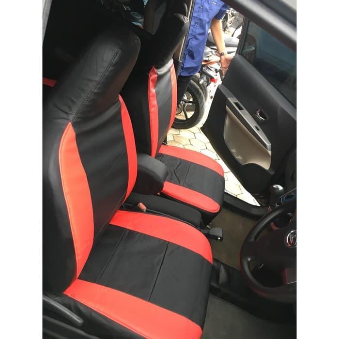 SARUNG JOK MOBIL CALYA/SIGRA 3 BARIS BAHAN KULIT