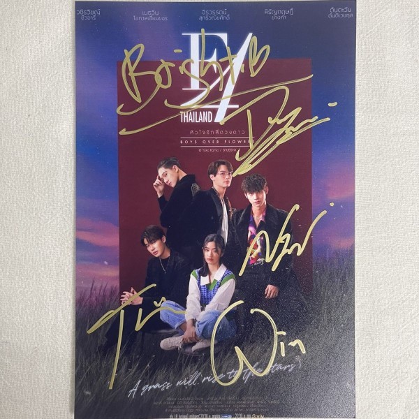 F4 Thailand Boys Over Flowers bright win dew Nani tontawan Autographed photo 4*6 2022