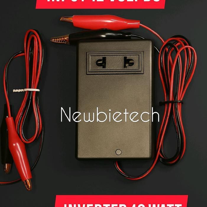 FREE ONGKIR MINI INVERTER 40 WATT HIGH FREQUENCY INPUT 12 V DC BISA COD