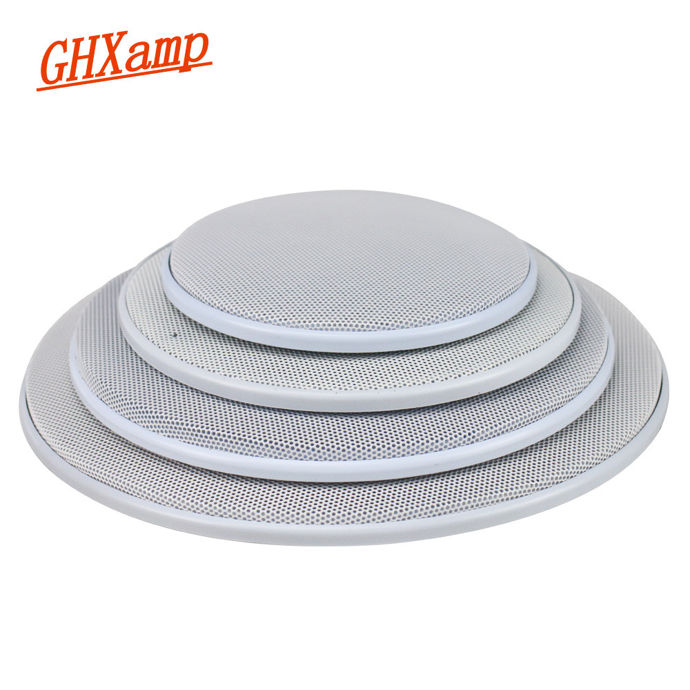 GHXAMP 2PCS 4 inch 5 inch 8 inch Car Ceiling Speaker Grill Mesh Enclosure Net 6.5 inch Protective