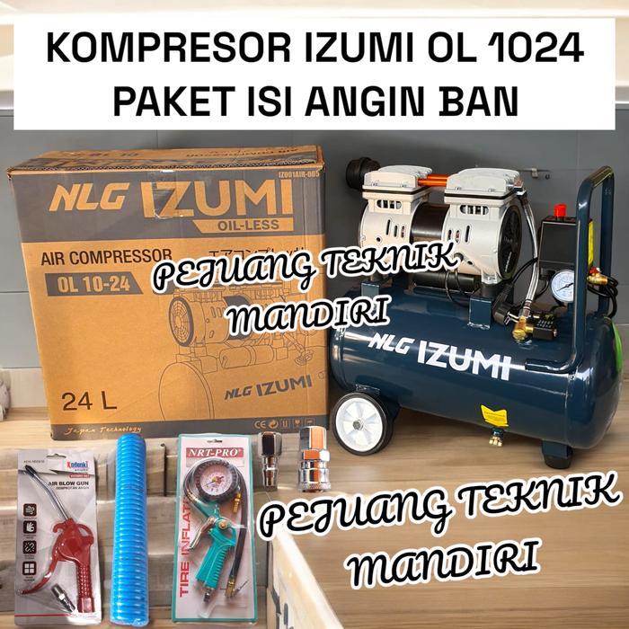 Izumi Ol 1024 Kompresor Angin 24L / Air Compresor 1Hp Izumi Ol1024 #Gratisongkir