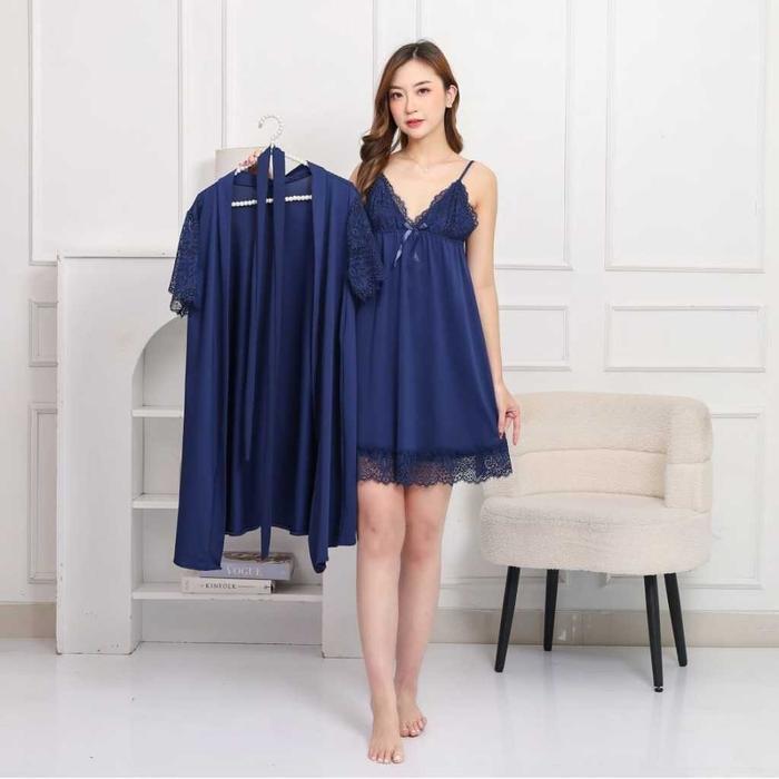 LindaGalz Pakaian Tidur Wanita 1166B Lingerie Dress Babydoll Lingeri Big Size Jumbo