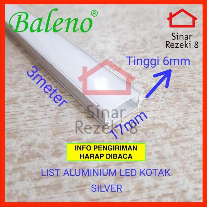 List Lampu LED SILVER 245 / List Rel Rumah Lampu Acrylic Strip Cover .